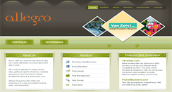 Desktop Screenshot of allegrodesign.net