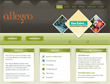 Tablet Screenshot of allegrodesign.net